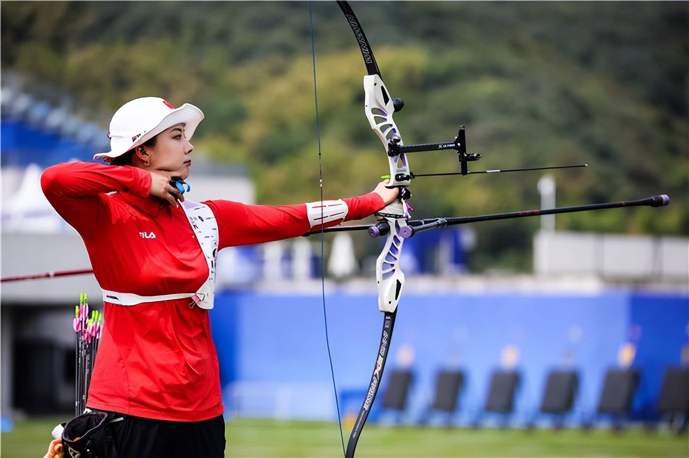 射箭比赛女子团体赛中国队表现抢眼